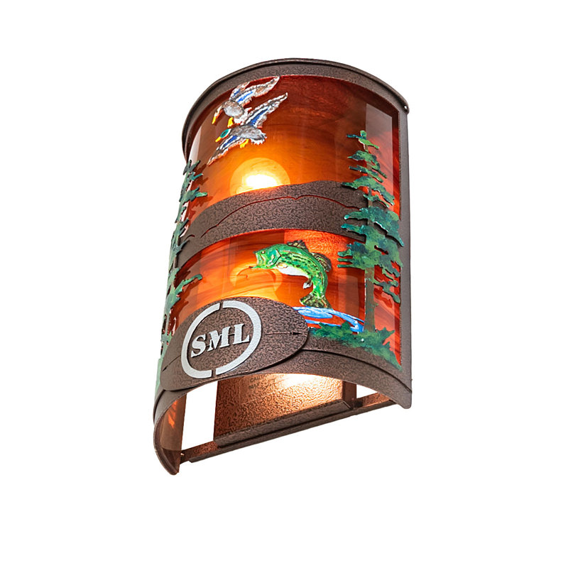 2 - Light Flush Mounted Sconce