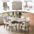5 Piece Round Pedestal Dining Set-99228320-99228321-99228327