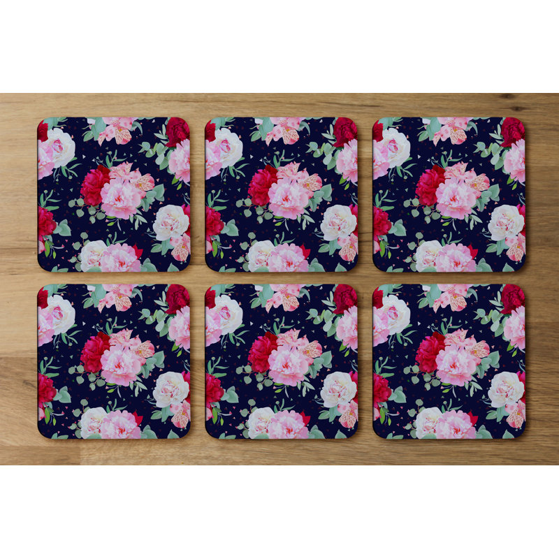 Square 6 Piece Coaster Set