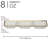Regency Gold 3 Section Tray 15in 5.5in