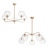 5 - Light Hammered Sputnik Sphere Modern Glass Bubble Chandelier