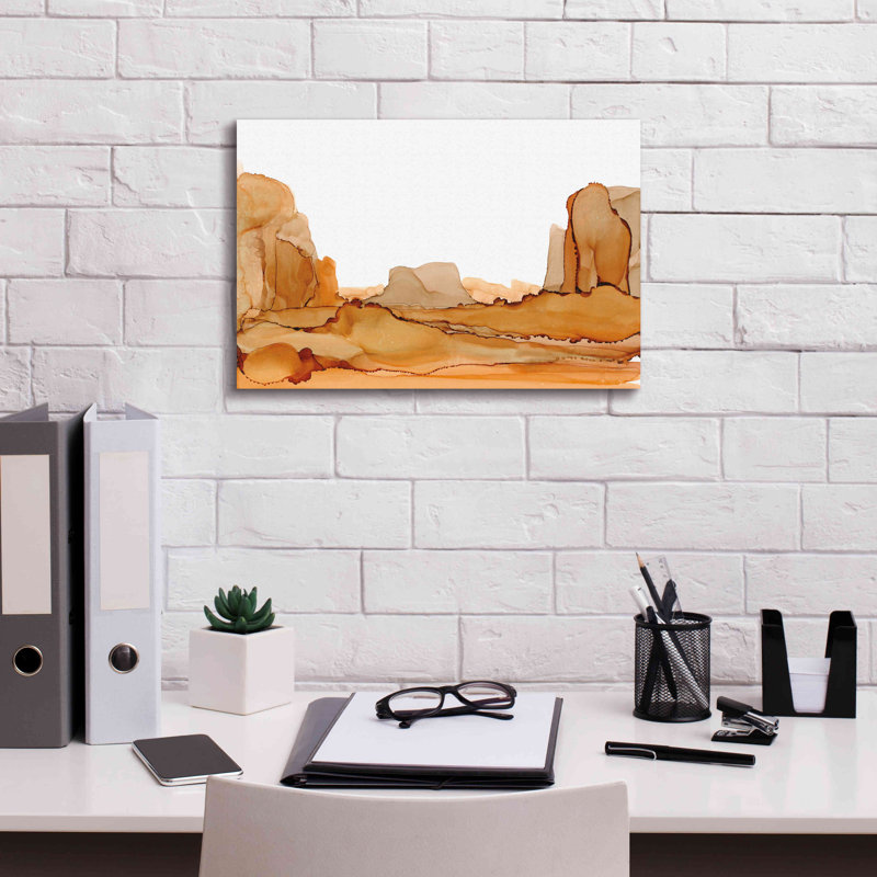 «Brownscape I» par Chris Paschke, estampe numérique sur toile, H 12 po x l 18 po x P 0,75 po