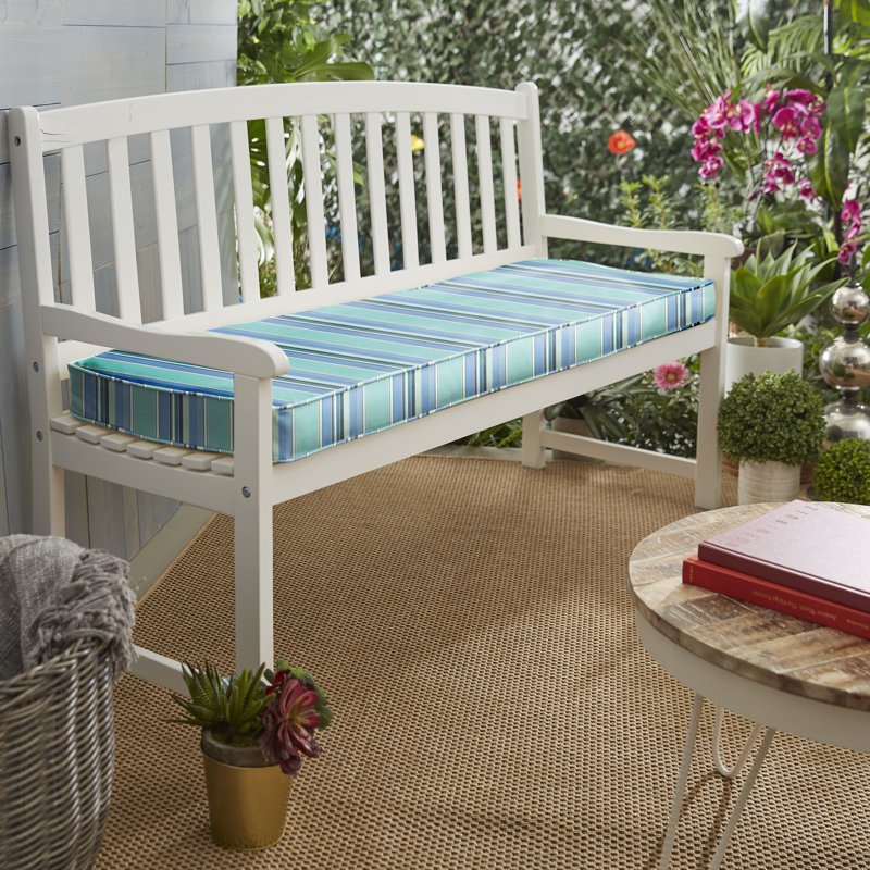 Outdoor 2'' Bench Seat Cushion, 2" H x 37" W x 20" D