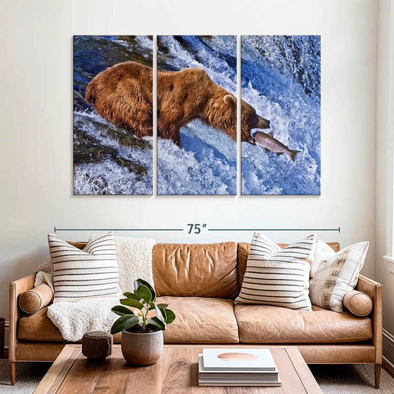 Brampt Bear Hunting, 42" H x 65" W
