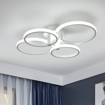 Daizjah 4-Light LED Flush Mount Ceiling Light