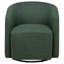 Chaise d'appoint pivotante rembourrée en tissu Mossbrook - vert-2070049787