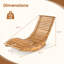 Chaise berçante d'extérieur en acacia Subrena