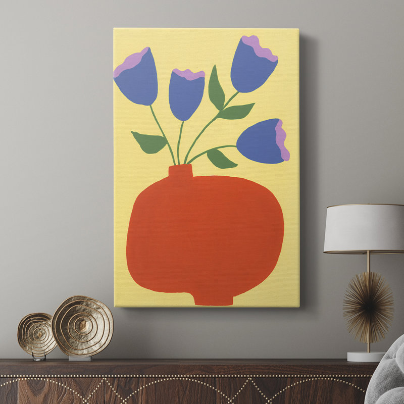Modern Blooms III - galerie sur mesure, H 18 po x l 12 po
