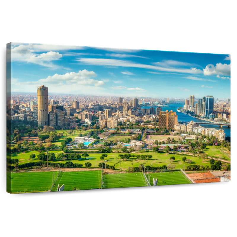 Sireci Cairo Egypt Landscape, 16" H x 24" W
