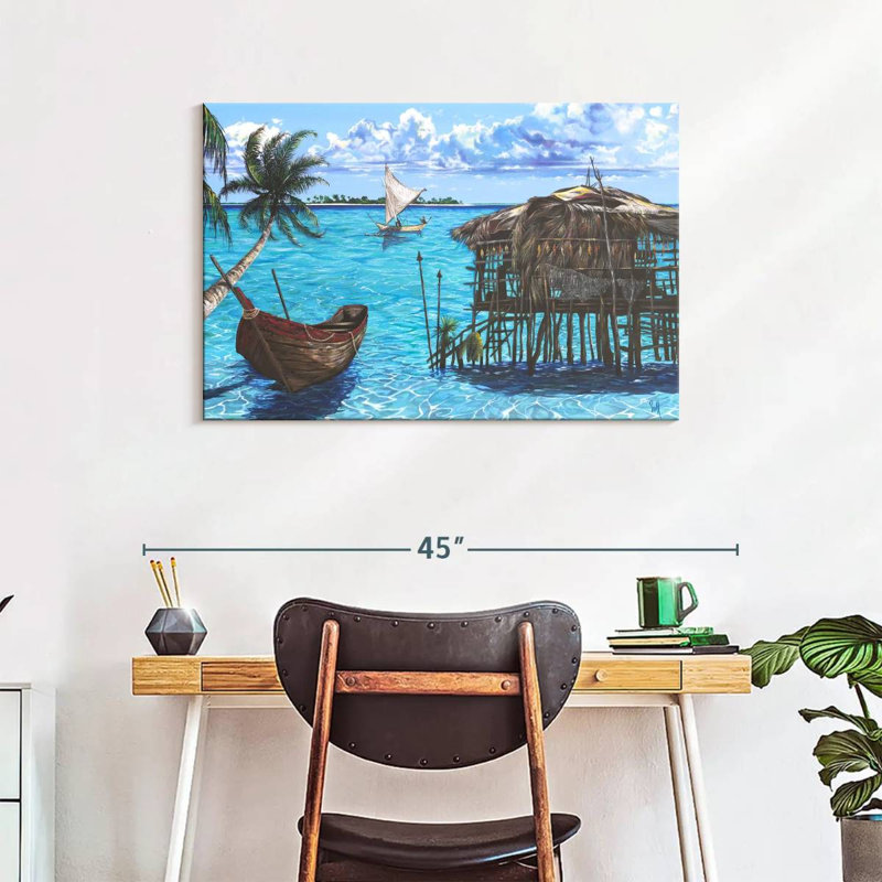 Gillard Tropical Caribbean Dreams, H 24 po x l 36 po