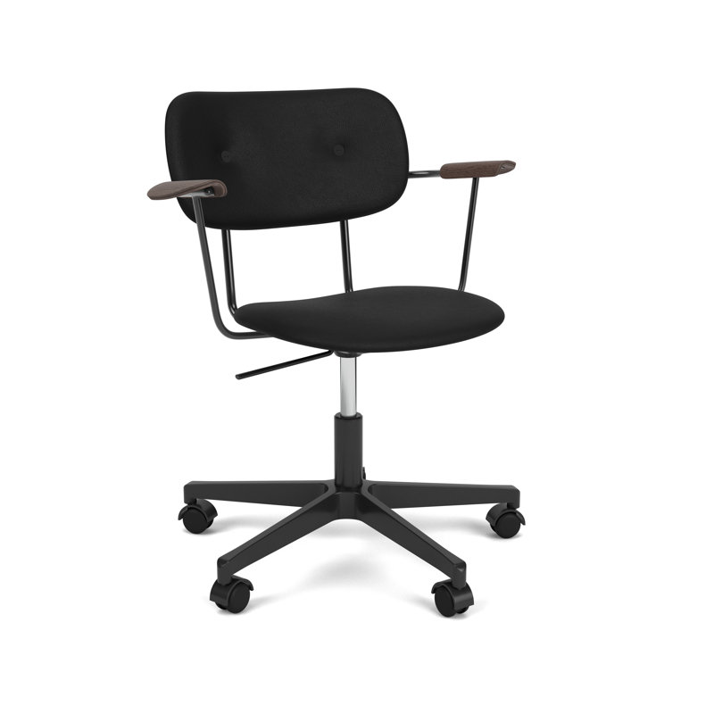 Co Swivel Task Chair, Black, Black