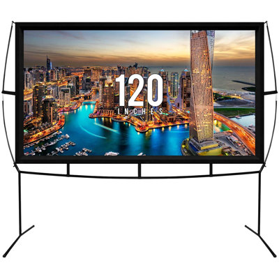 Lloydminster White Portable Projection Screen