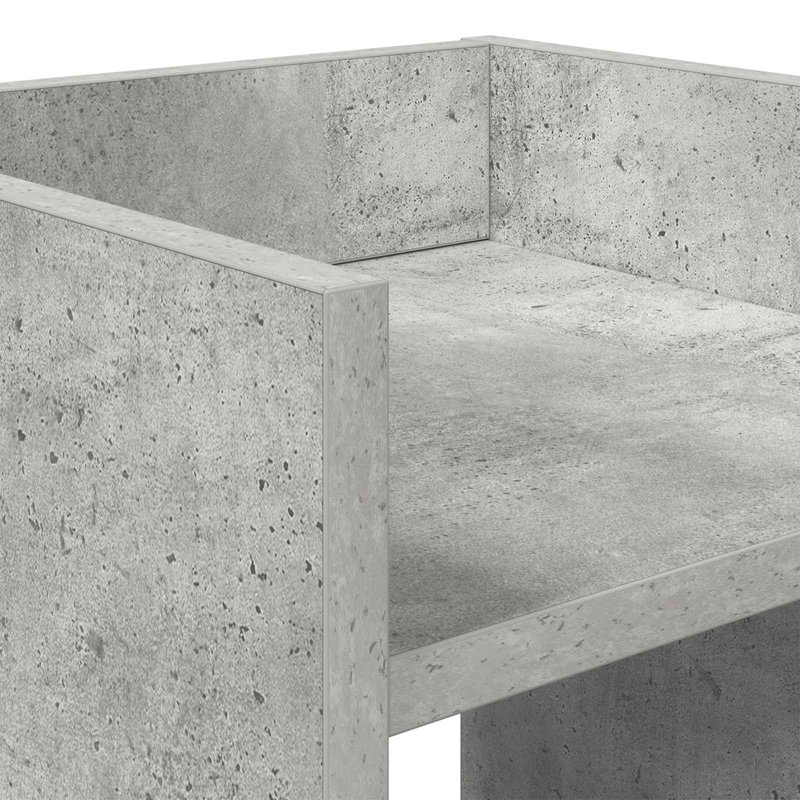 Plant Stand, 100cm H x 30cm W x 30cm D, Concrete Grey