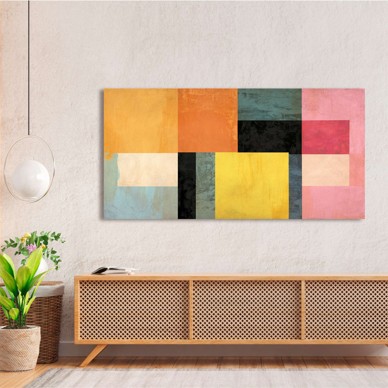 Modern Abstract: Eclectica by Sonne Taylor - Wrapped Canvas Print, 50cm H x 100cm W