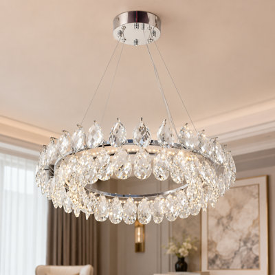 Modern Luxury Crystal Chandelier With Led Light Kit