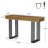 63 Inch Rectangular Long Bar Table