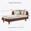 Chaise longue de rangement avec coussins moelleux