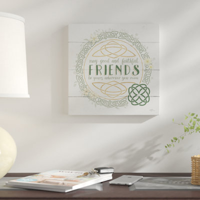 « irish bénédictions iv », art textuel sur toile tendue