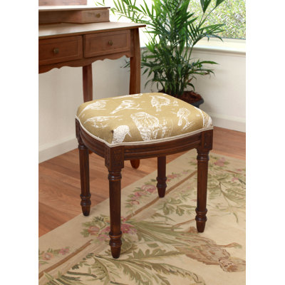 Camiel Solid Wood Accent Stool