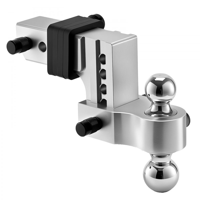 Attelage de remorque ajustable 2,5 po Récepteur 4 po à 4 boules avec attelage 18500 lb