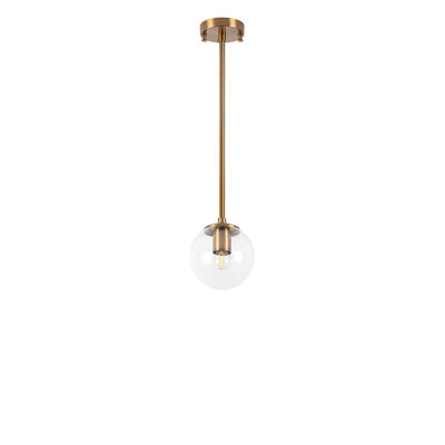 Luminaire suspendu sphère 1 lumière Madiun