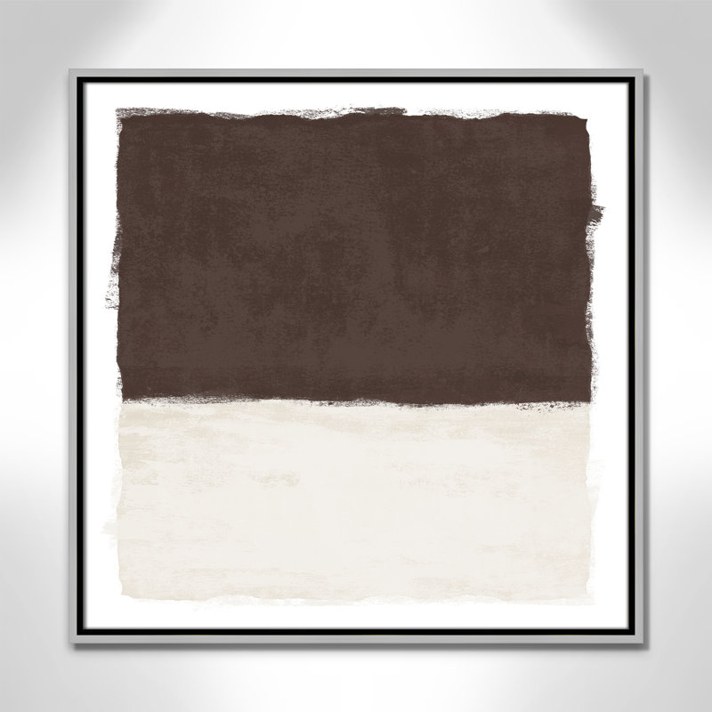 Chocolat trempé I - imprimé carré Vesrion par Natalie Carpentieri, H 25,5 po x l 25,5 po, Argent argent