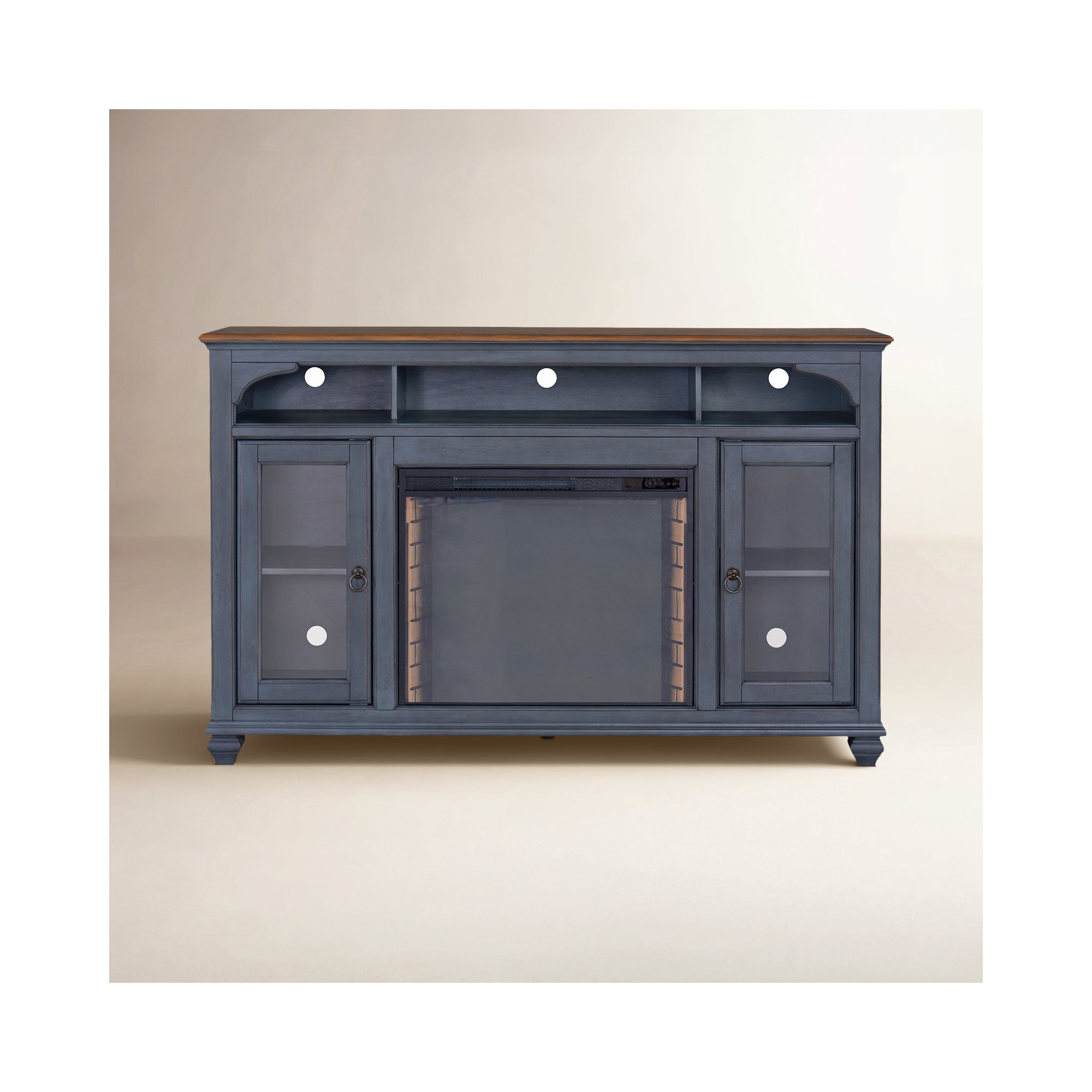 Wauneta Electric Fireplace TV Stand, 40"H x 66"L x 18"W