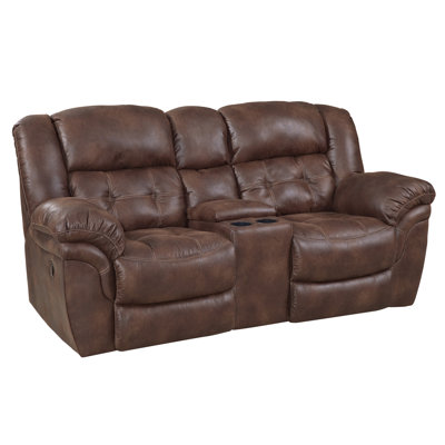 Rabab Upholstered 81'' Reclining Loveseat
