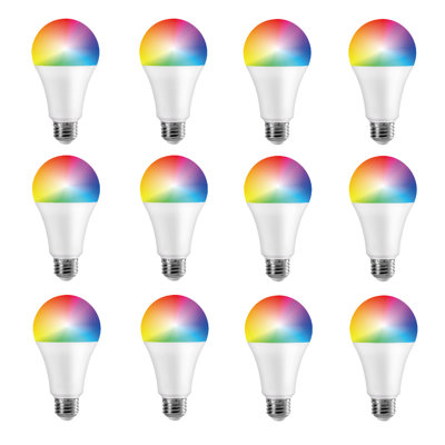 Infibrite A21 WiFi Smart LED Light Bulb, 12W 1100LM, Alexa/Google/SIRI Compatible (12 Pack)