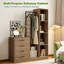 Armoire-penderie 71 "avec tiroirs et rangement 71" 