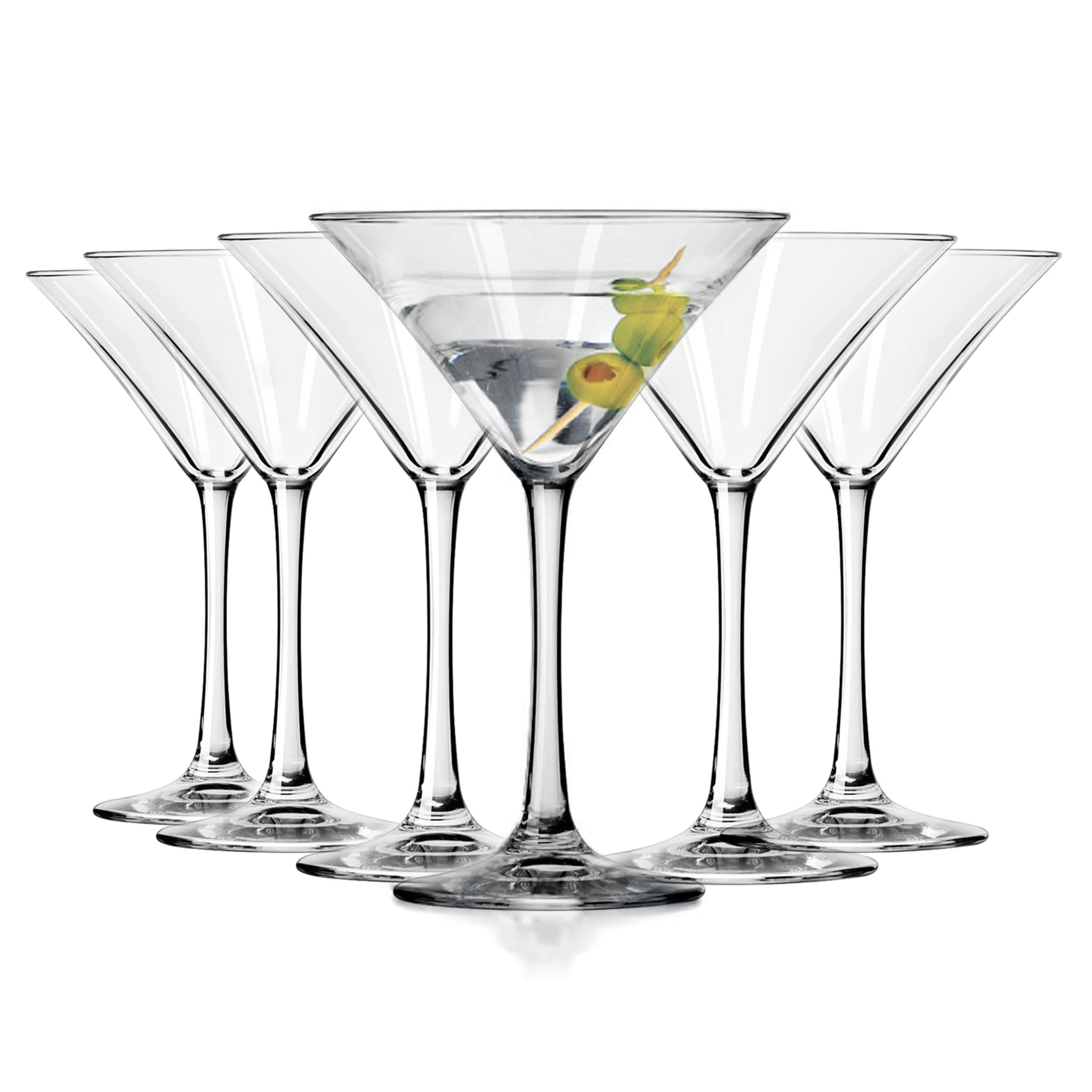Birch Lane™ Merlot Birch Lane™ Martini Glasses, 8-Ounce, Set Of 6 & Reviews | Birch Lane