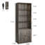 Bibliothèque haute, 6 tablettes en bois-347003721