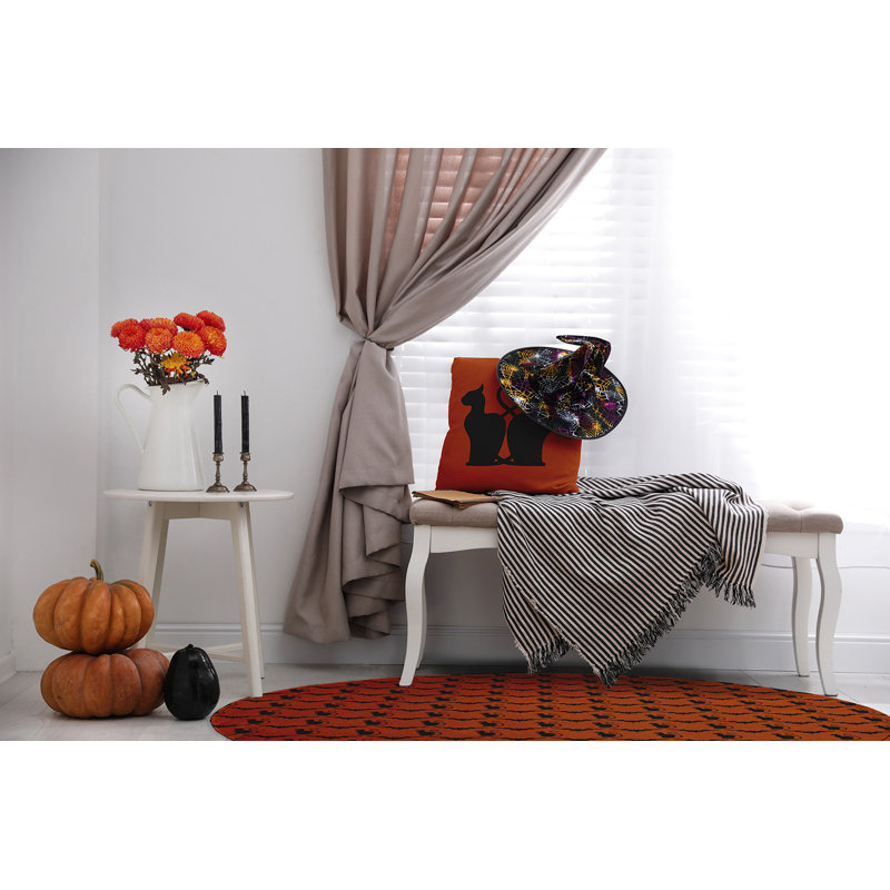 Devindra Chenille Indoor Rug, Round 5'