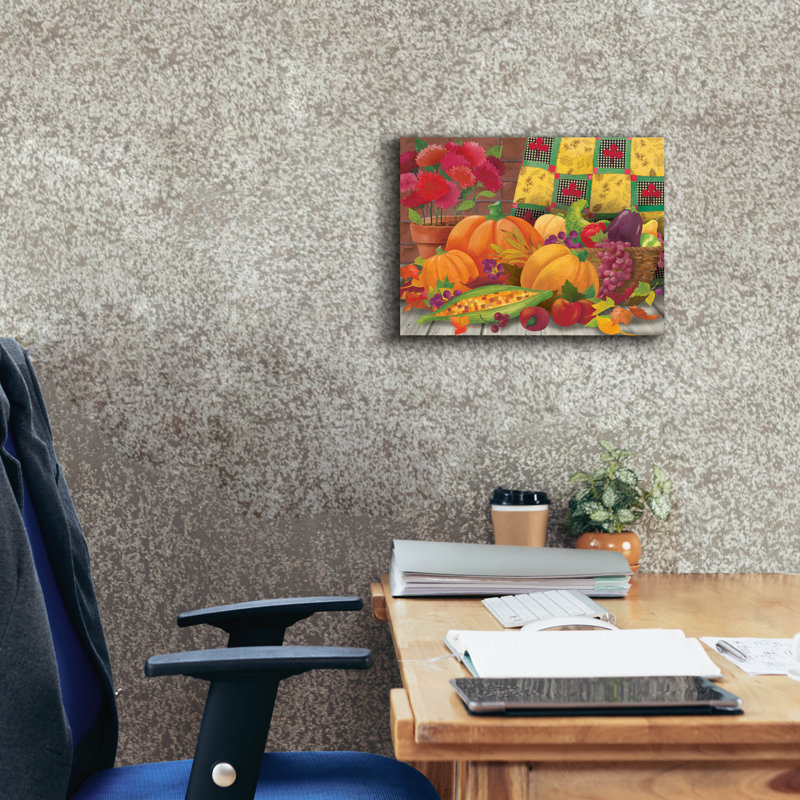 «Harvest Time» par Fiona Stokes-Gilbert, art mural sur toile, H 12 po x l 16 po x P 0,75 po