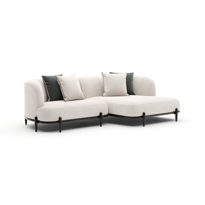 Sectional, Right Hand Facing, 31" H x 110.5" W x 130" D