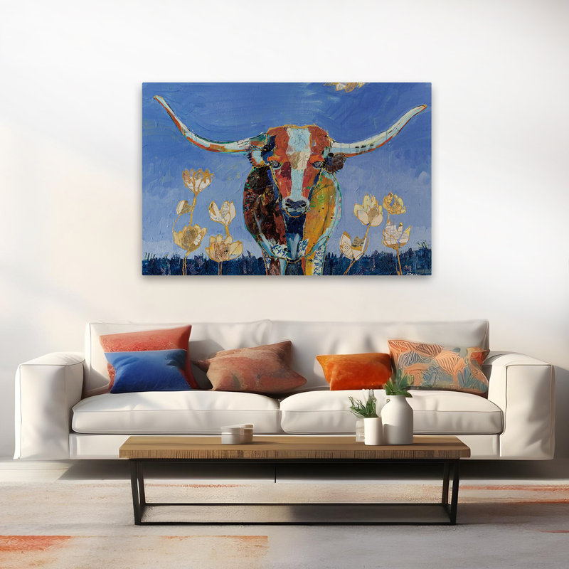 Animaux Animaux - Skyline Longhorn, H 40 po x l 60 po
