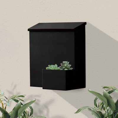 Greetings Wall Mounted Steel Mailbox