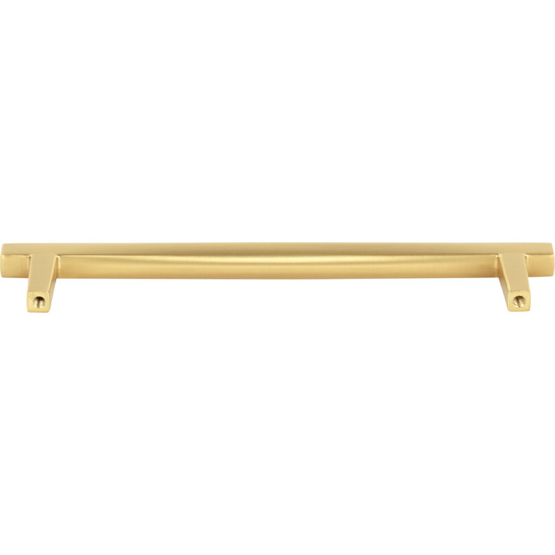 Whitlock Bar Pull, Brushed Gold, 3 3/4"