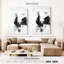 Coq Brampt noir et blanc-108380835