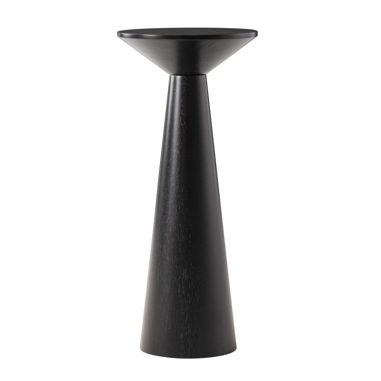 Bozovich Solid Wood End Table, Black, 22.83" H x 9.84" W x 9.84" D