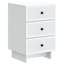 43cm W Engineered Wood Bedside Table