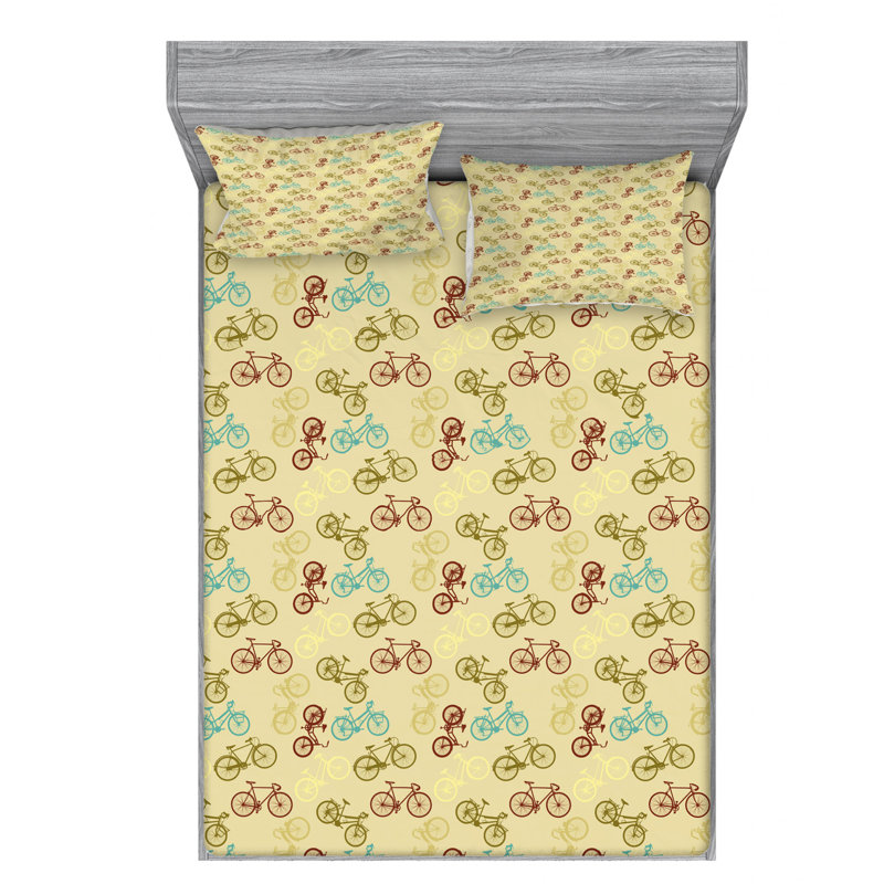 Microfiber Sheet Set, Queen Sheet Set with Fitted Sheet