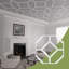 Panneaux de plafond décoratifs en acrylique 66, l 66 7/8 po x H 66 7/8 po x T 1/8 po, blanc-902369979-902369959
