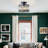 1-light Semi Flush Mount Ceiling Light-374865995