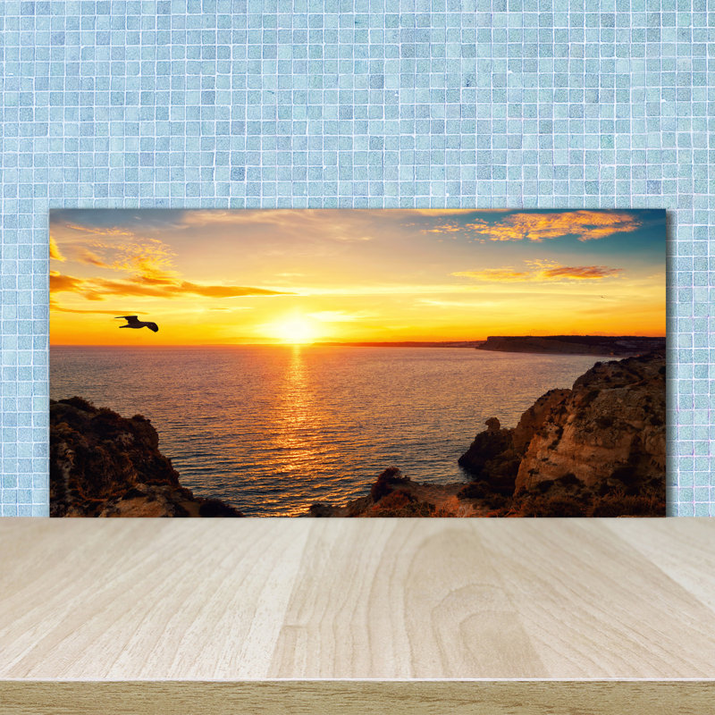 50cm W x 100cm L Glass Peel and Stick Panel