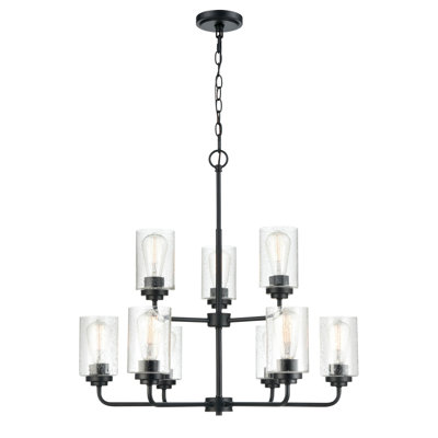 Moven 9 - Light Dimmable Tiered Chandelier