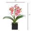 Faux Orchid Plant In White Vase-1049804021-1049804020