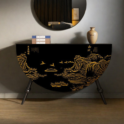 Armoire décorative semi-circulaire