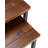 Skyler 2-Piece Solid Mango Wood Nesting Side Table Set with Metal Bases-1712543626
