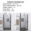 37.38'' 36'' W x 72'' H Semi-Frameless Shower Door with Clear Glass-98698040
